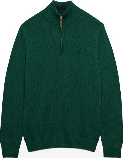 Superdry Cotton Classics Knit Henley   FOREST GREEN   XXL
