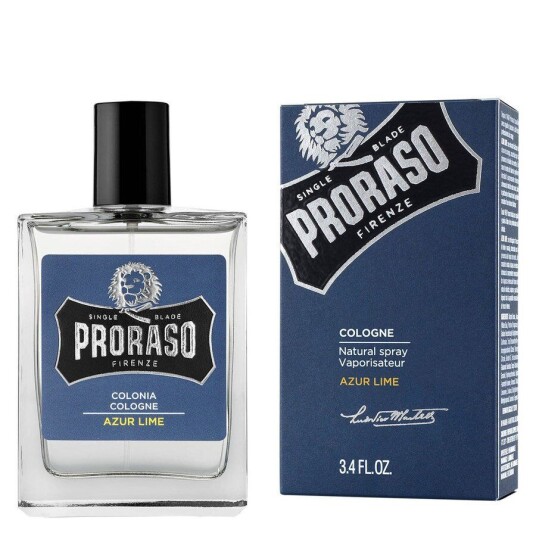 Proraso Azur Lime Herre Eau de Cologne 100 ml med Musk og Mint
