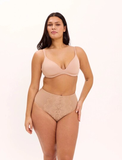 Understatement Underwear Micro T Shirt Bra Beige XL Understatement Underwear Micro T Shirt Bra Beige XL