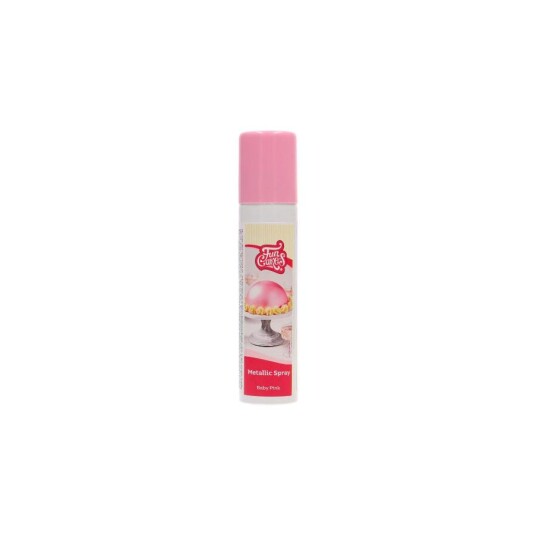 Funcakes Metallic Spiselig Fargespray Rosa 100ml Funcakes Metallic Spiselig Fargespray Rosa 100ml