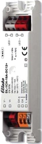 Eltako Trådløs Dimmer DL-1CH-16A-DC12+ LED IP20 Hvit