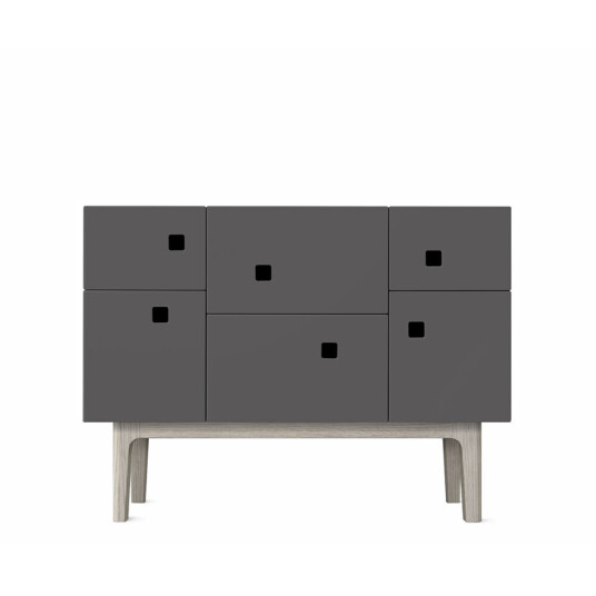 Zweed Peep C2 skap slate grey, hvitpigmentert eik