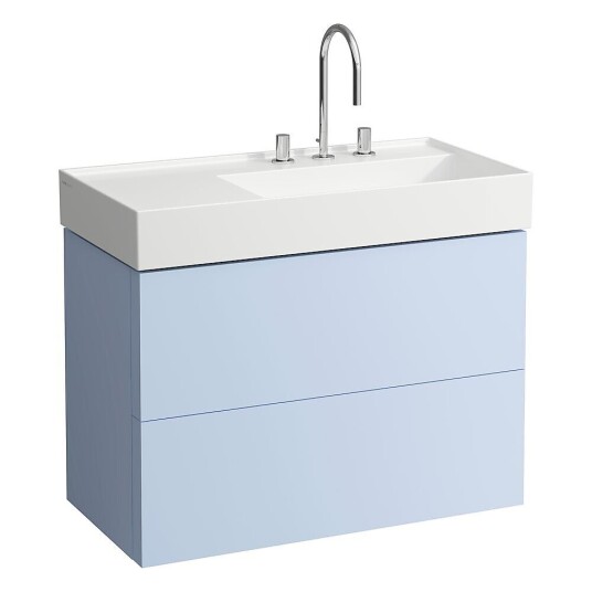 Laufen Kartell Servantskap med 2 skuffer 880x600 mm Grå Blå