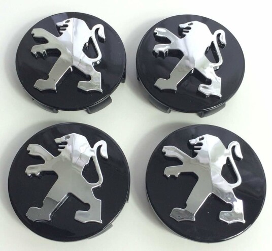 Peg03 - 60MM 4-pakning Center caps Peugeot