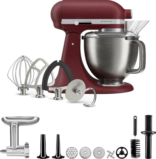 Kitchenaid Artisan Plus kjøkkenmaskin med kjøttkvern 4,7 liter sun dried tomato