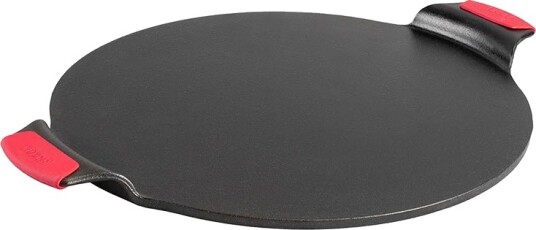 Lodge Pizza Sten Med Silkion Handtag Black 