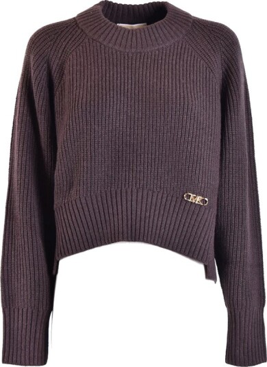 Michael Kors, Dame, Strikkevarer, Brun, M,