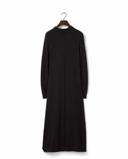 Lexington Clothing Straight Fit Midi Knitted Dress   Brown   M