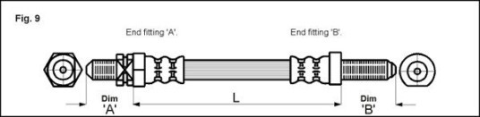 Bremseslange METZGER 4112102