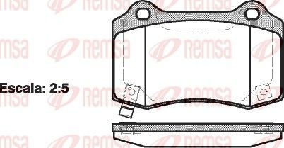 Bremseklosser REMSA 0434.54 Bremseklosser REMSA 0434.54
