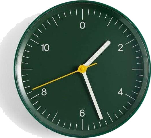 HAY Wall Clock veggklokke, grønn HAY Wall Clock veggklokke, grønn