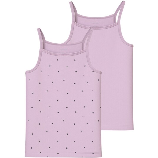 Name It Winsome Orchid Strap Topp 2-pakning Winsome Hearts Noos 116 Name It Winsome Orchid Strap Topp 2-pakning Winsome Hearts Noos 116