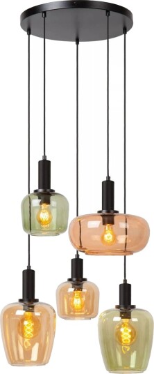 Other Brand Ilona rondell takpendel 5-lys - Svart