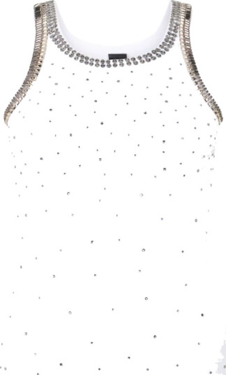 Pinko Dame Topper Hvit 2XS, Pinko Dame Topper Hvit 2XS,