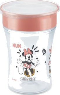 NUK Drikkekopp Magic Cup Minnie Mouse med 360° drikkekant fra 8 måneder, 230 ml rød