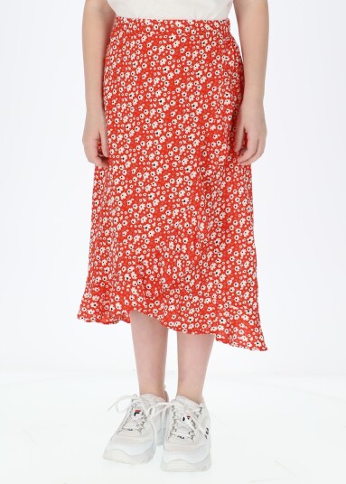 Seaside Sankt Claud Long Skirt Jr Red Flower 170 Skjørt