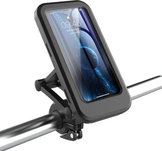 Taltech Vanntett Mobilholder for Sykkel, Opptil 7" Svart