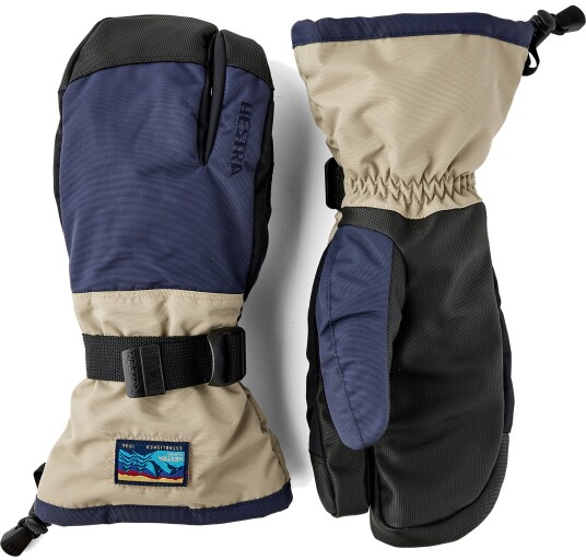 Hestra Gauntlet Sr.   3 Finger Dark Navy/Beige 8