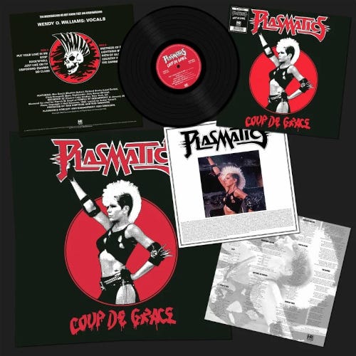 Plasmatics Coup de Grace LP/Vinyl