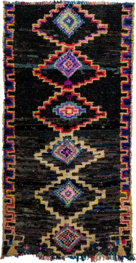 Marokkansk Boucherouite teppe 275 x 145 cm Størrelse: 275 x 145 cm