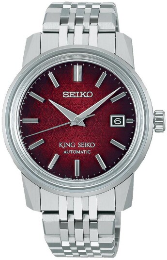 Seiko Herreklokke SJE103J1 King Rød/Stål Ø38.6 mm
