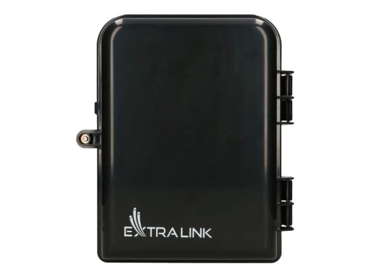 Extralink Eliza V2 Fiberoptisk Fordelingsboks 16 Core Stangmonterbar Veggmonterbar Svart EX.12165 Extralink Eliza V2 Fiberoptisk Fordelingsboks 16 Core Stangmonterbar Veggmonterbar Svart EX.12165