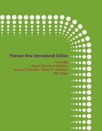 Personality: Classic Theories And Modern Research Av Howard Friedman, Miriam Schustack
