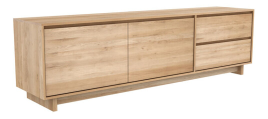Ethnicraft Wave mediebenk 60 x 210 cm Hardwax oiled oak