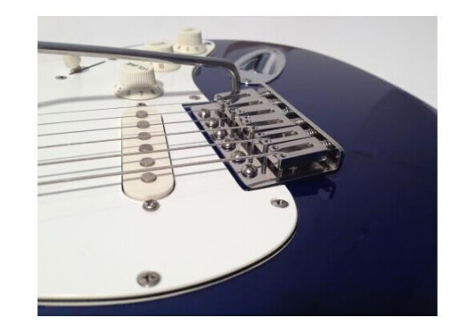 Hipshot 6-String Vintage Style Stainless Tremolo Bridge 6 Screw Mounting Chrome