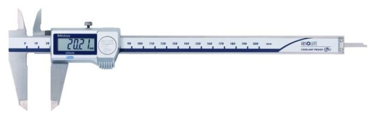 Mitutoyo Absolute Digimatic Skjutmått 500-717-20 Coolantproof 0-200mm, 0,01mm, Flat Sticka, Ip67, Datautgång Mitutoyo Absolute Digimatic Skjutmått 500-717-20 Coolantproof 0-200mm, 0,01mm, Flat Sticka, Ip67, Datautgång
