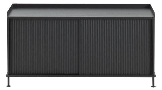 Muuto Enfold sidebord, lavt svart, svart