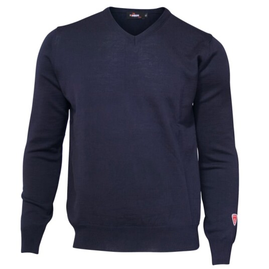 Ivanhoe Men's Cashwool V-Neck Blå S Man