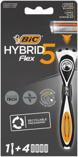 Bic Hybrid 5 Flex Starterkit 1+4p Bic Hybrid 5 Flex Starterkit 1+4p