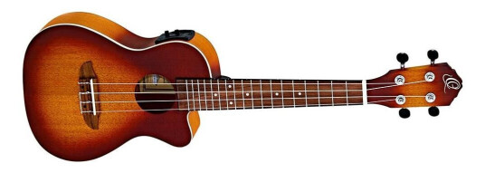 Ortega Guitars Ortega Rudawn-Ce Concert Ukulele Med Mik. Earth, Dawn