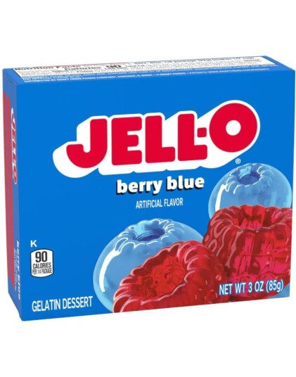 Jell O Berry Blue   Gelé Dessert   85 g USA Import