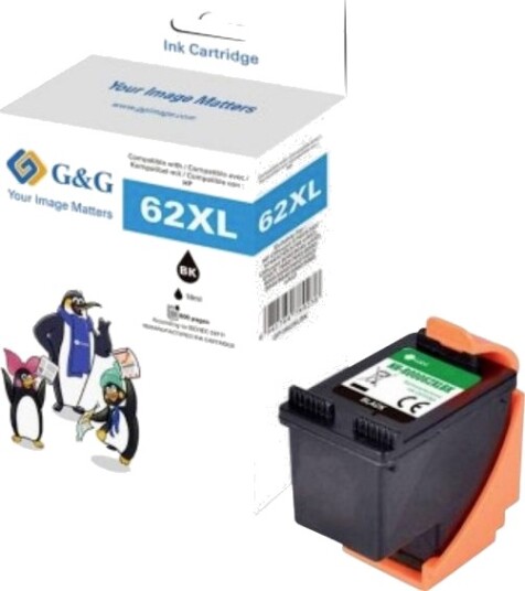 G&G 18835 XL svart blekkpatron 12 ml 607 sider