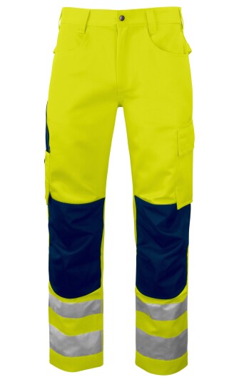 ProJob 6532 Arbeidsbukse En Iso 20471 Kl 2 Yellow/Navy D104