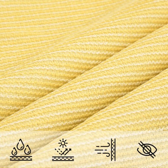 vidaXL Solseil 160 g/m² Beige 2,5x4 m HDPE