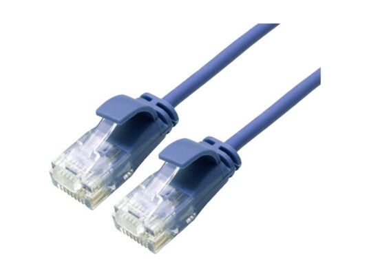 Roline Green 21443944 Rj45 Netværkskabel Patchkabel Cat 6A U/Utp 1.50 M Blå Ikke Skærmet Halogenfri Flammehæmmende 1 Stk
