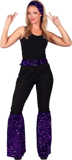 Thetru B.v. Disco Glitter Lilla Kostyme One size 4445-0900-0ONE