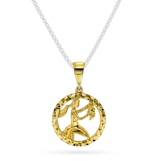 Pan Jewelry, Anheng i 585 gult gull horoskop Jomfruen Pan Jewelry, Anheng i 585 gult gull horoskop Jomfruen