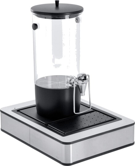 VEGA Buffet Drikkedispenser Fundale hvit enkel, GN 1/2, 4 l; 42.5x31.5x50.5 cm (LxBxH); Hvit/Transparent/Svart