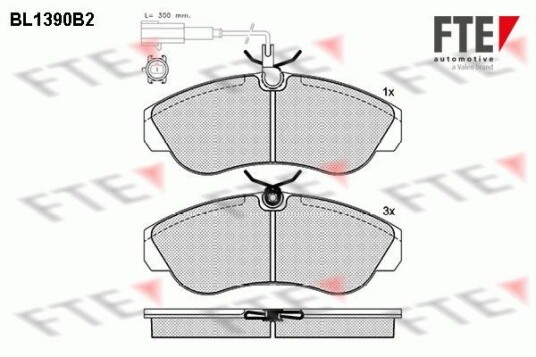 Bremseklosser FTE 9010163 Bremseklosser FTE 9010163