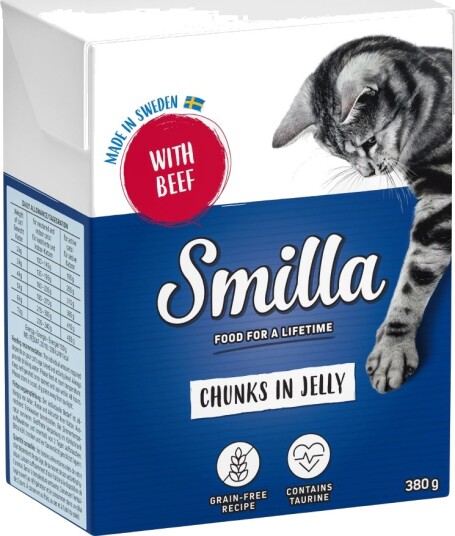 Smilla Våtfôr Biter I Gelé Storfe 24 X 380 G
