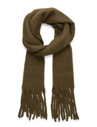 Gina Tricot Soft Chunky Scarf   Khaki green   ONE SIZE