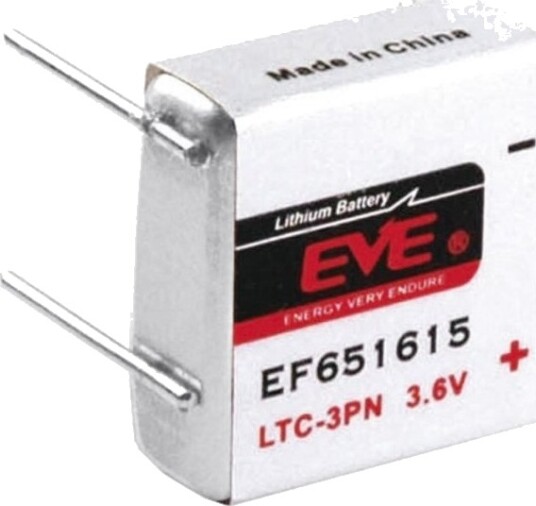 Eve Ef651615 Spesialbatterier Ltc-3Pn U-Loddeben Litium 3,6 V 400 Mah 1 Stk. EVE232541 Eve Ef651615 Spesialbatterier Ltc-3Pn U-Loddeben Litium 3,6 V 400 Mah 1 Stk. EVE232541