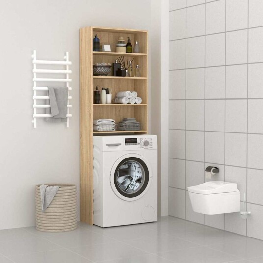 Vaskemaskinskap sonoma eik 64x24x190 cm Vaskemaskinskap sonoma eik 64x24x190 cm