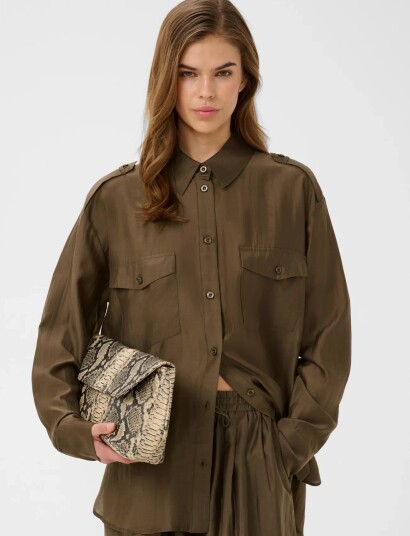 Gestuz Gzsiora Ls Shirt Brown 40 Gestuz Gzsiora Ls Shirt Brown 40