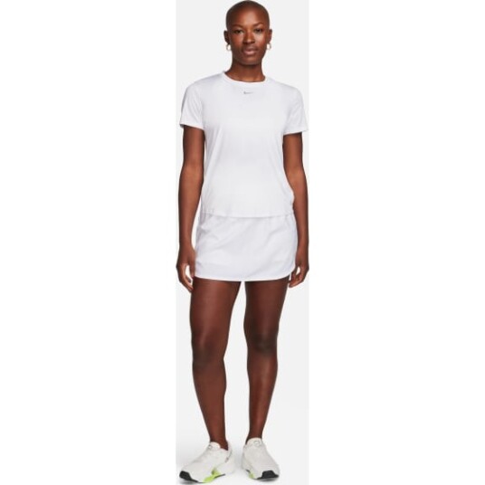 Nike One Classic Dri-FIT Short Sleeve Top t-skjorte dame Hvit M
