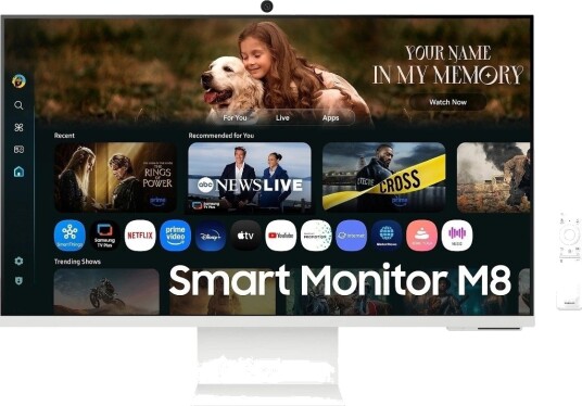 Samsung M80F 32" 4K UHD Smart Monitor med HDR10+ og USB-C Hvit Samsung M80F 32" 4K UHD Smart Monitor med HDR10+ og USB-C Hvit